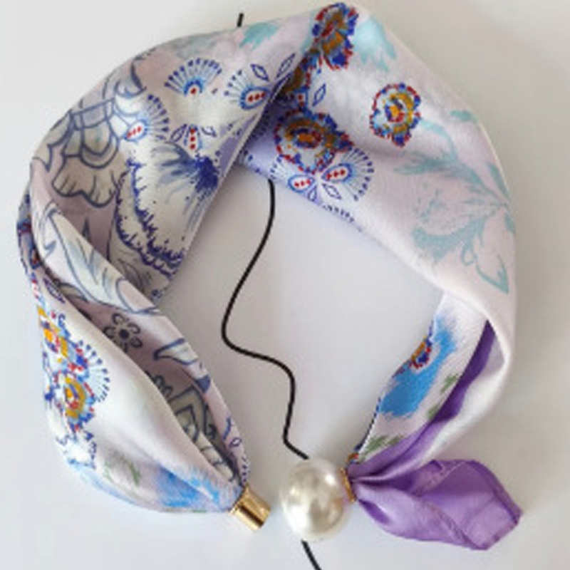 No-Tie Magnetic Pearl Clasp Soft Scarf