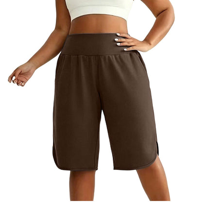 Women's Casual Wide-Leg Knee-Length Shorts