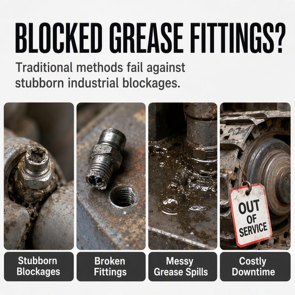 Heavy Duty Grease Fitting Cleaner Tool