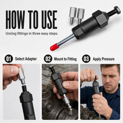Heavy Duty Grease Fitting Cleaner Tool