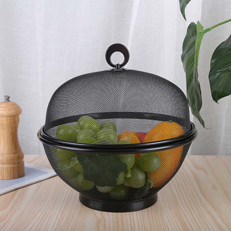 ⏳Time-Limited Special⏰ Fruit Basket with Lid – Breathable, Drainable, Insect Proof 🍇