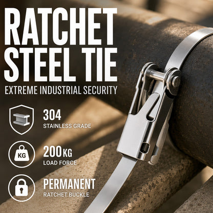 Heavy Duty Stainless Steel Cable Tie with Flip Lock Buckle