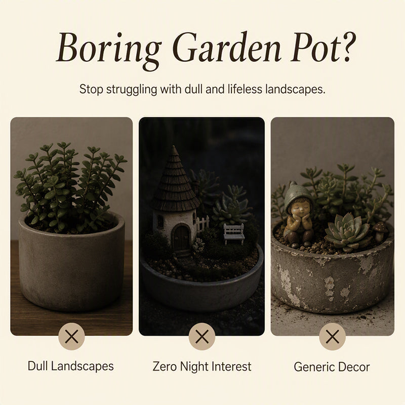 Luminous Retro Lantern Plant Stake