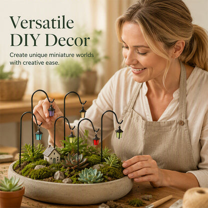 Luminous Retro Lantern Plant Stake