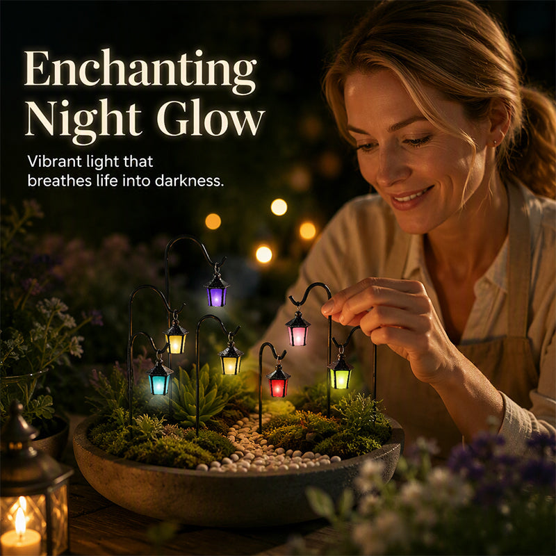 Luminous Retro Lantern Plant Stake