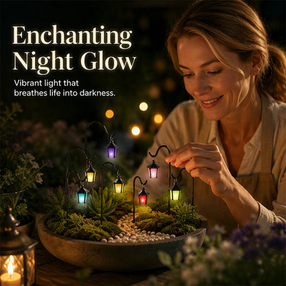 Luminous Retro Lantern Plant Stake