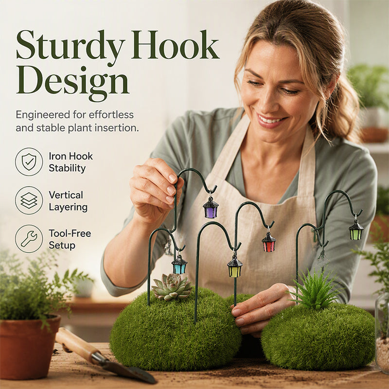 Luminous Retro Lantern Plant Stake
