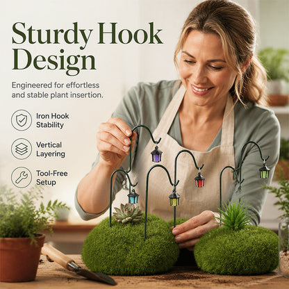 Luminous Retro Lantern Plant Stake