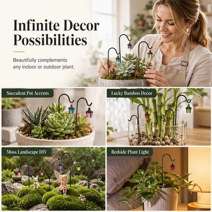 Luminous Retro Lantern Plant Stake