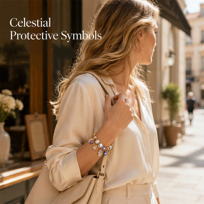 Celestial Sun Moon Charm Bracelet