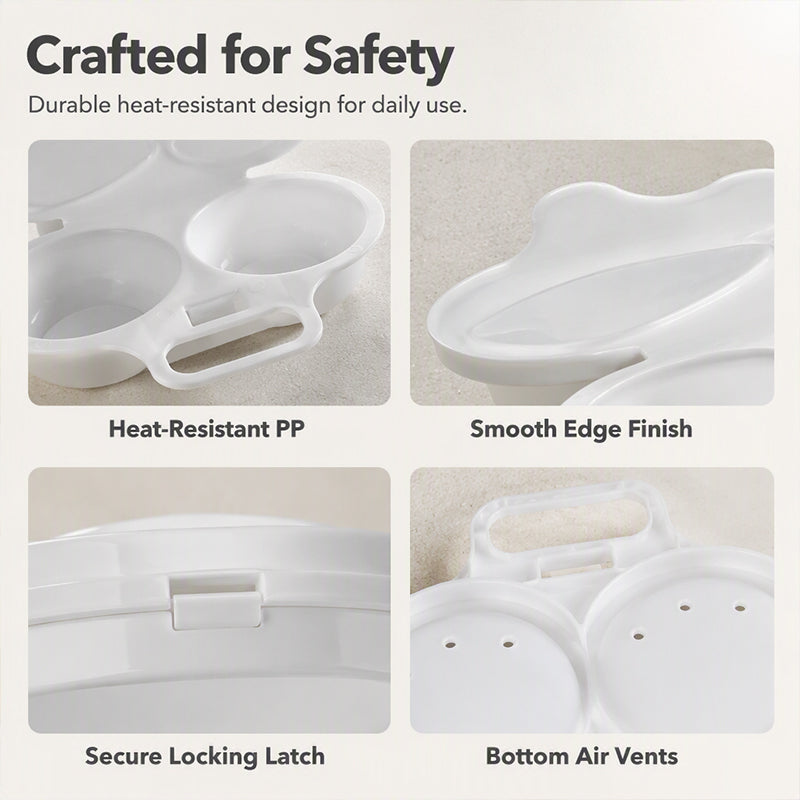 Dual Cavity Microwave Egg Poacher