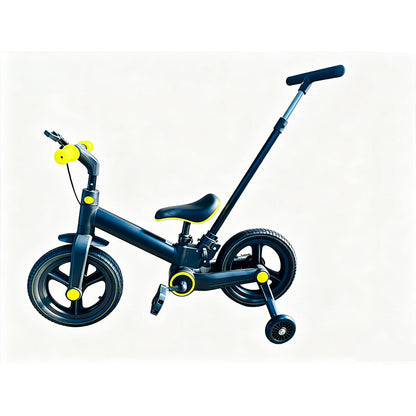 4-in-1 Convertible Kids Tricycle Balance Bike Stroller
