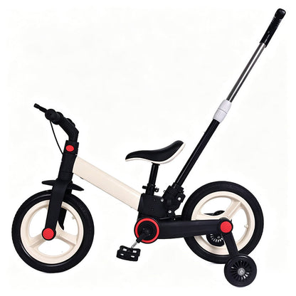 4-in-1 Convertible Kids Tricycle Balance Bike Stroller