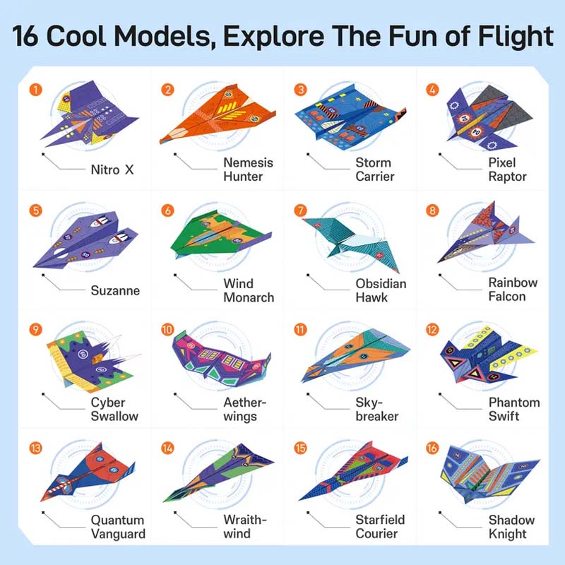 Creative DIY Paper Airplane Set For Kids