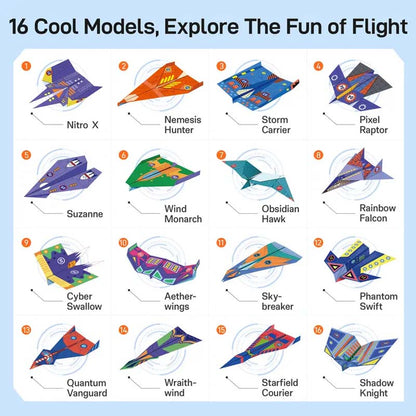 Creative DIY Paper Airplane Set For Kids
