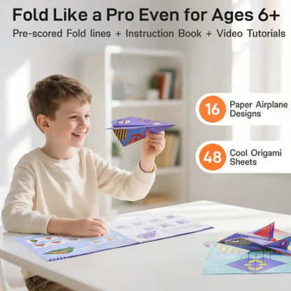 Creative DIY Paper Airplane Set For Kids