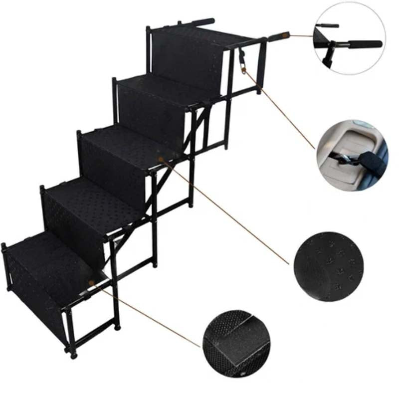 Portable Foldable Non-Slip Dog Car Stairs