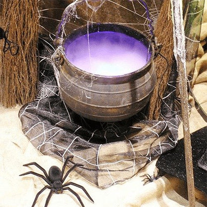 12-Color LED Ultrasonic Mist Maker Fogger | Water Fountain Humidifier for Pond, Aquarium & Halloween Decor