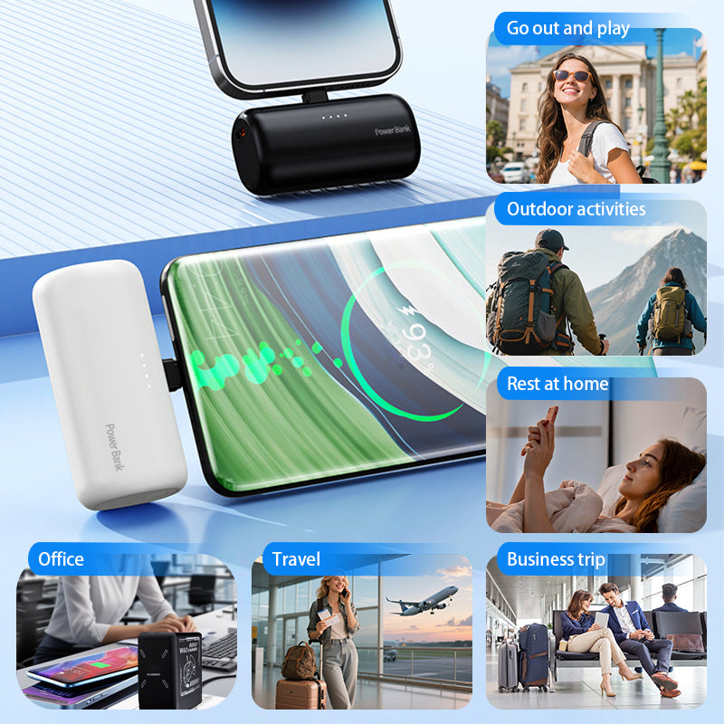 Compact Dual Plug Quick Charge Power Bank