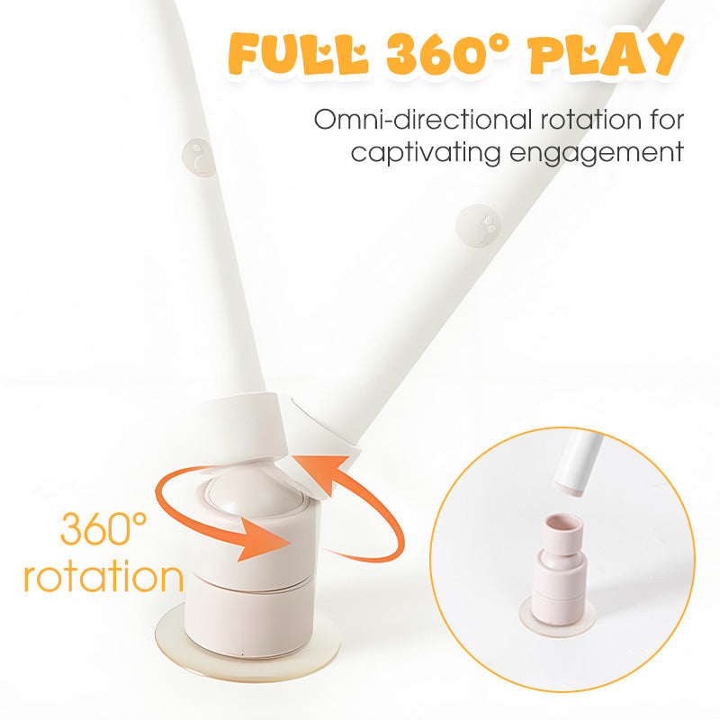 🎉 LIMITED TIME 50% OFF! 😻 Fun Interactive Suction Cup Cat Wand Toy – 360° Rotation, 2 Automatic Modes & Hands-Free Play ✨