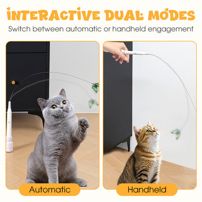 🎉 LIMITED TIME 50% OFF! 😻 Fun Interactive Suction Cup Cat Wand Toy – 360° Rotation, 2 Automatic Modes & Hands-Free Play ✨