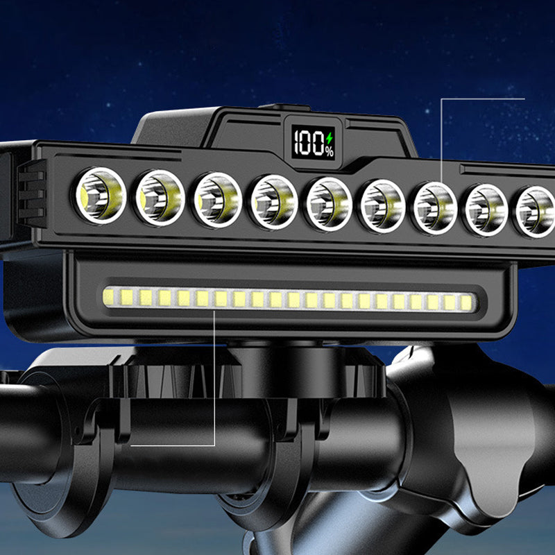 Rechargeable 28-LED Bicycle Headlight with Horn