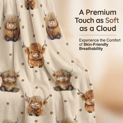Ultra-Soft Printed Flannel Throw Blanket