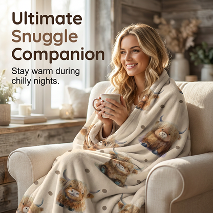 Ultra-Soft Printed Flannel Throw Blanket