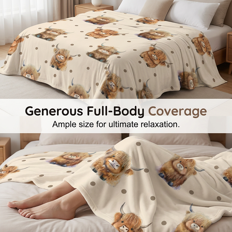 Ultra-Soft Printed Flannel Throw Blanket