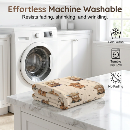 Ultra-Soft Printed Flannel Throw Blanket