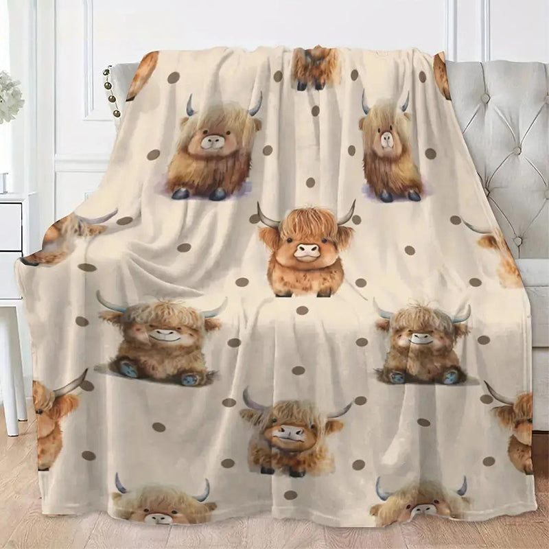 Ultra-Soft Printed Flannel Throw Blanket