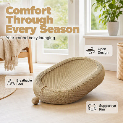 Wear-Resistant Sisal Cat Scratcher Bed