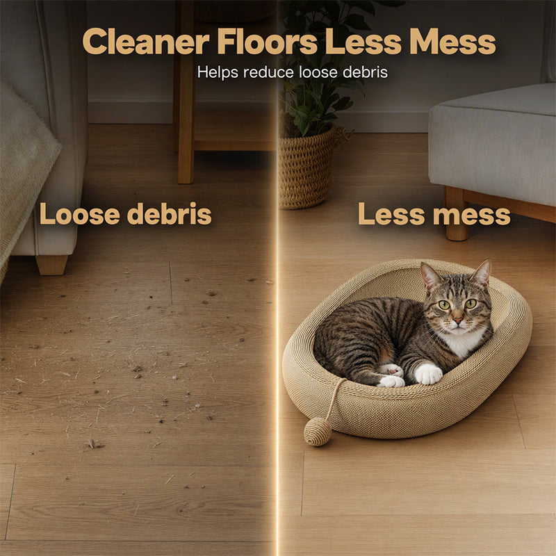 Wear-Resistant Sisal Cat Scratcher Bed