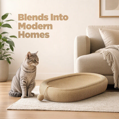 Wear-Resistant Sisal Cat Scratcher Bed