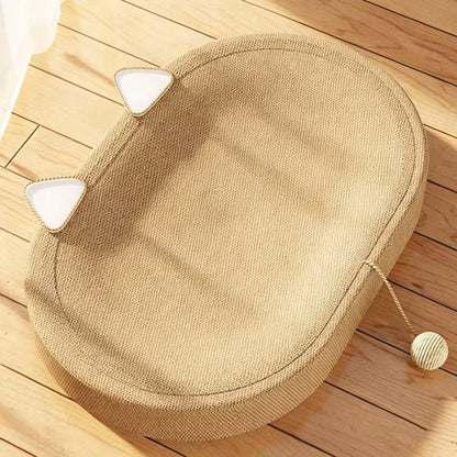 Wear-Resistant Sisal Cat Scratcher Bed
