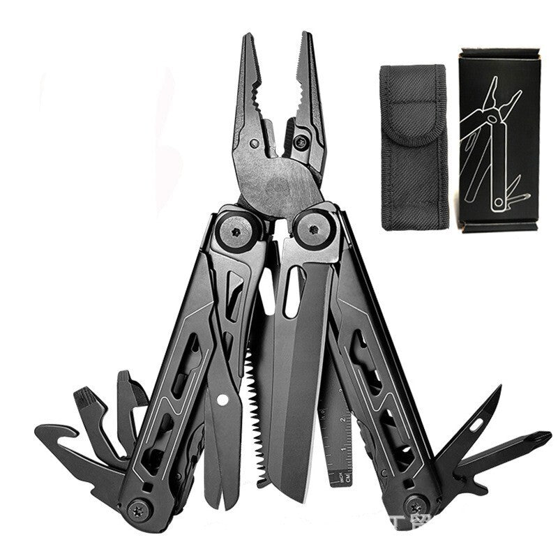 🔧✂️Heavy-Duty Folding Multi-Tool Pliers with Carry Pouch
