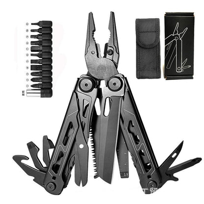 🔧✂️Heavy-Duty Folding Multi-Tool Pliers with Carry Pouch