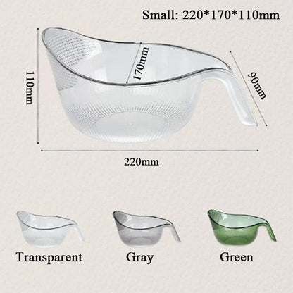🥳HOT SALE🥳💞50K+ SOLD! Rice Washing Bowl – From £7.99! Dual-function, fine mesh & ergonomic handle. Washes & drains perfectly – grab yours! ✅
