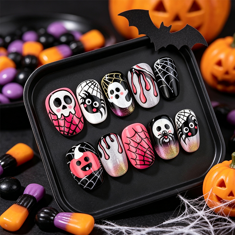 Halloween Press-On Nail Set