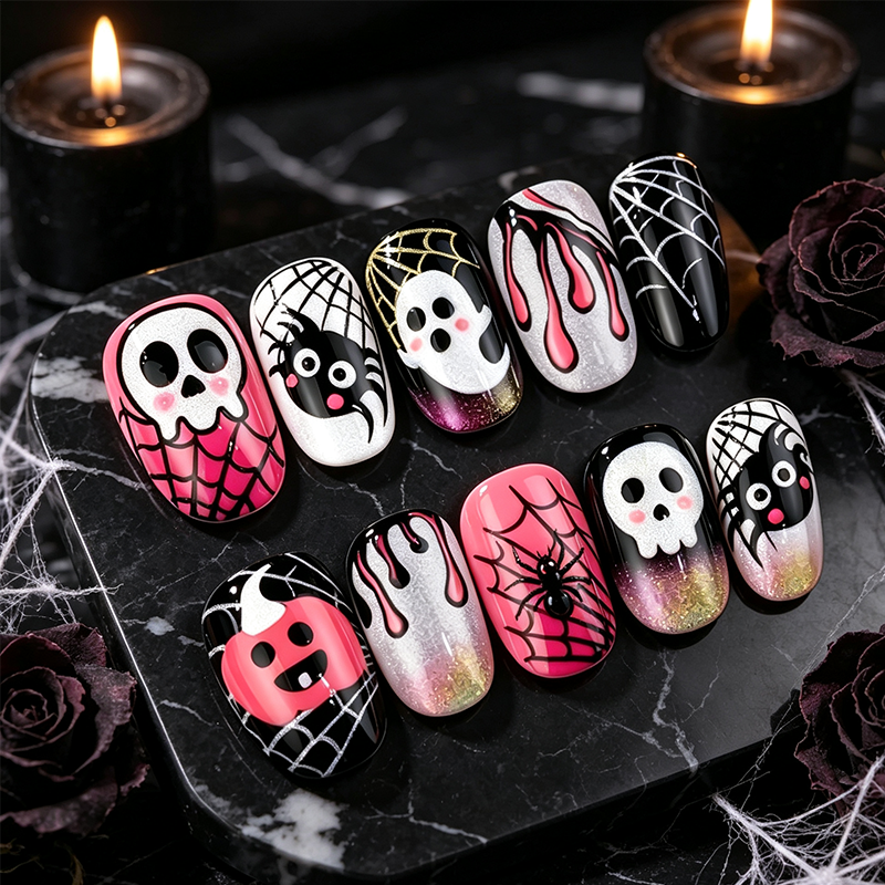 Halloween Press-On Nail Set