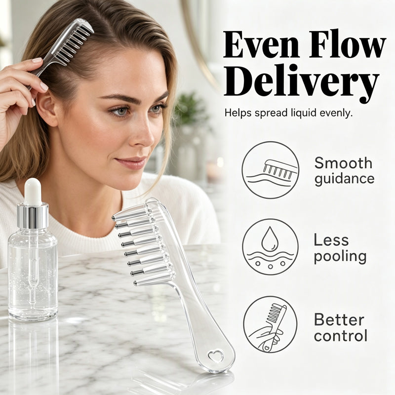 Scalp Applicator Comb Tool for Hair