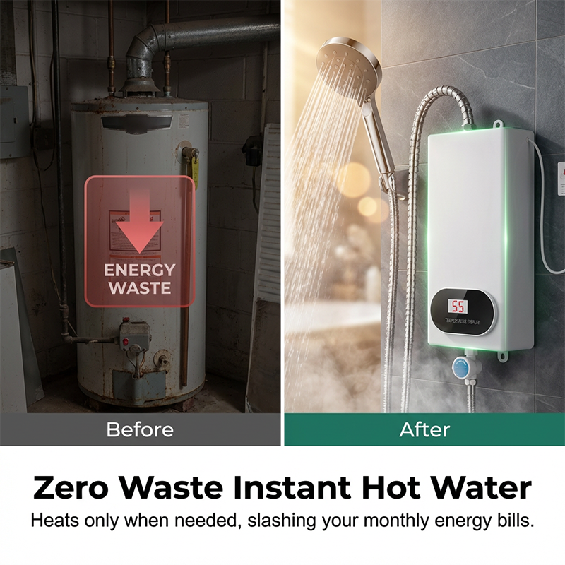 Compact & Safe Instant Electric Water Heater