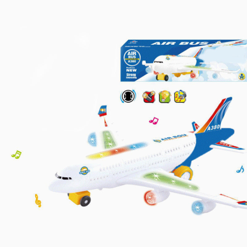 Electric Model Aircraft with Sound and LED Lights