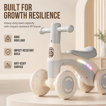 Baby Toddler Balance Bike with Music & Lights