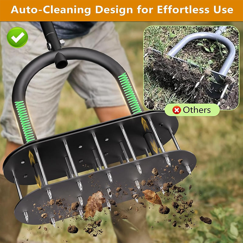 Heavy-Duty Manual Lawn Coring Aerator