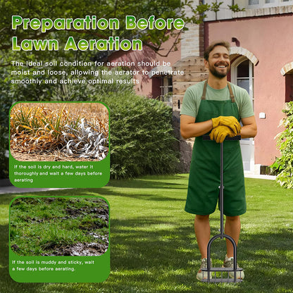 Heavy-Duty Manual Lawn Coring Aerator