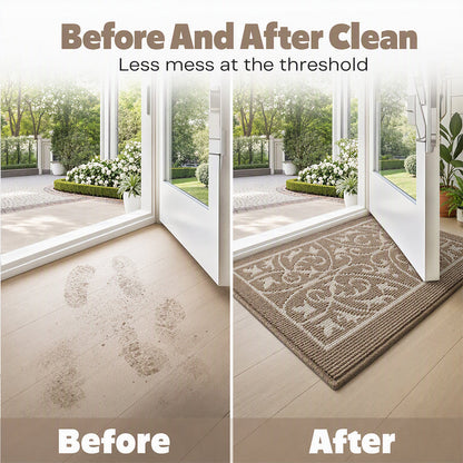 Non-Slip Dirt-Trapping Front Door Mat