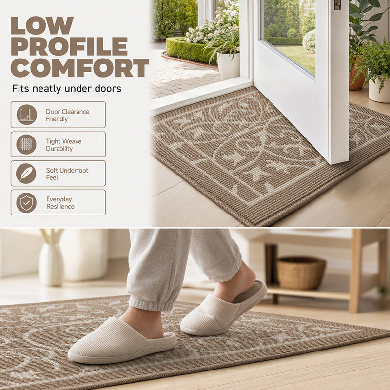 Non-Slip Dirt-Trapping Front Door Mat