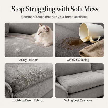 📢📢50% OFF !! ⏰Premium Chenille Herringbone Sofa Throw Cover