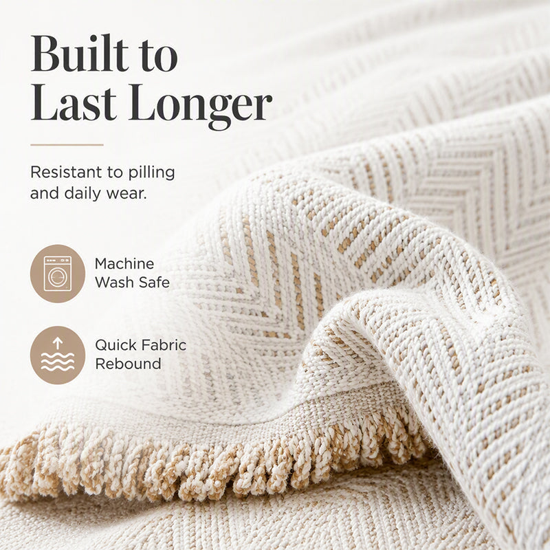 📢📢50% OFF !! ⏰Premium Chenille Herringbone Sofa Throw Cover